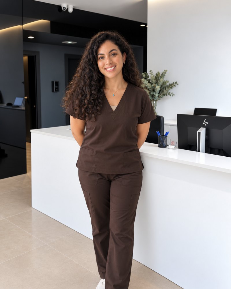 Porträt von Nawal El Klai, Koordinatorin für Patientenerlebnis bei ETRYUM.