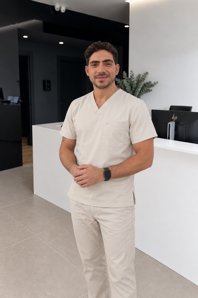 Emmanuel González, Arzt bei ETRYUM, in der Klinik.